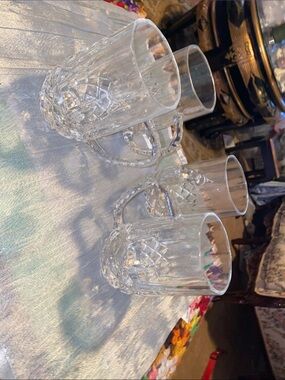 Vintage Lead Crystal Beer Mug (4) Heavy Made In Yugoslavia Heavy Glass 1986